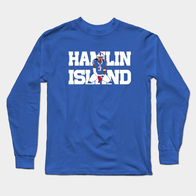 Hamlin Island, Love for Damar 3, Buffalo Football Long Sleeve T-Shirt by FanSwagUnltd